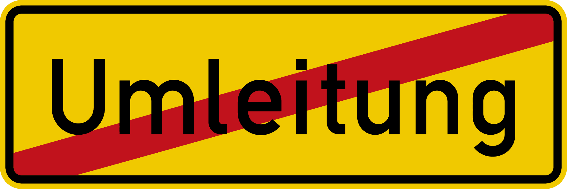 StVO Zeichen 457.2 — Ende der Umleitung