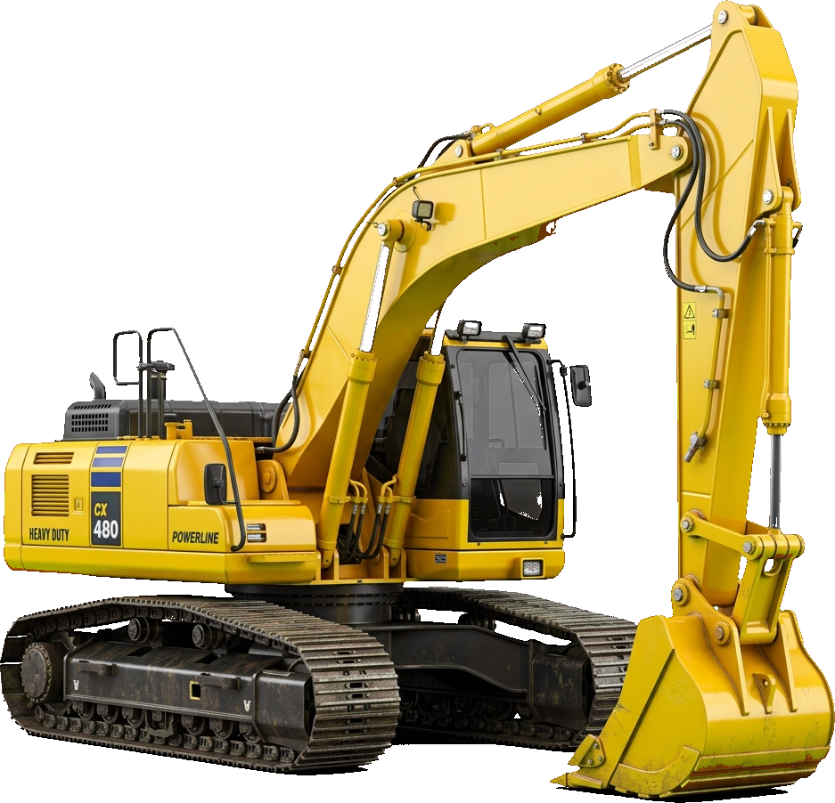 3D-Bagger für Tiefbau und Erdbau